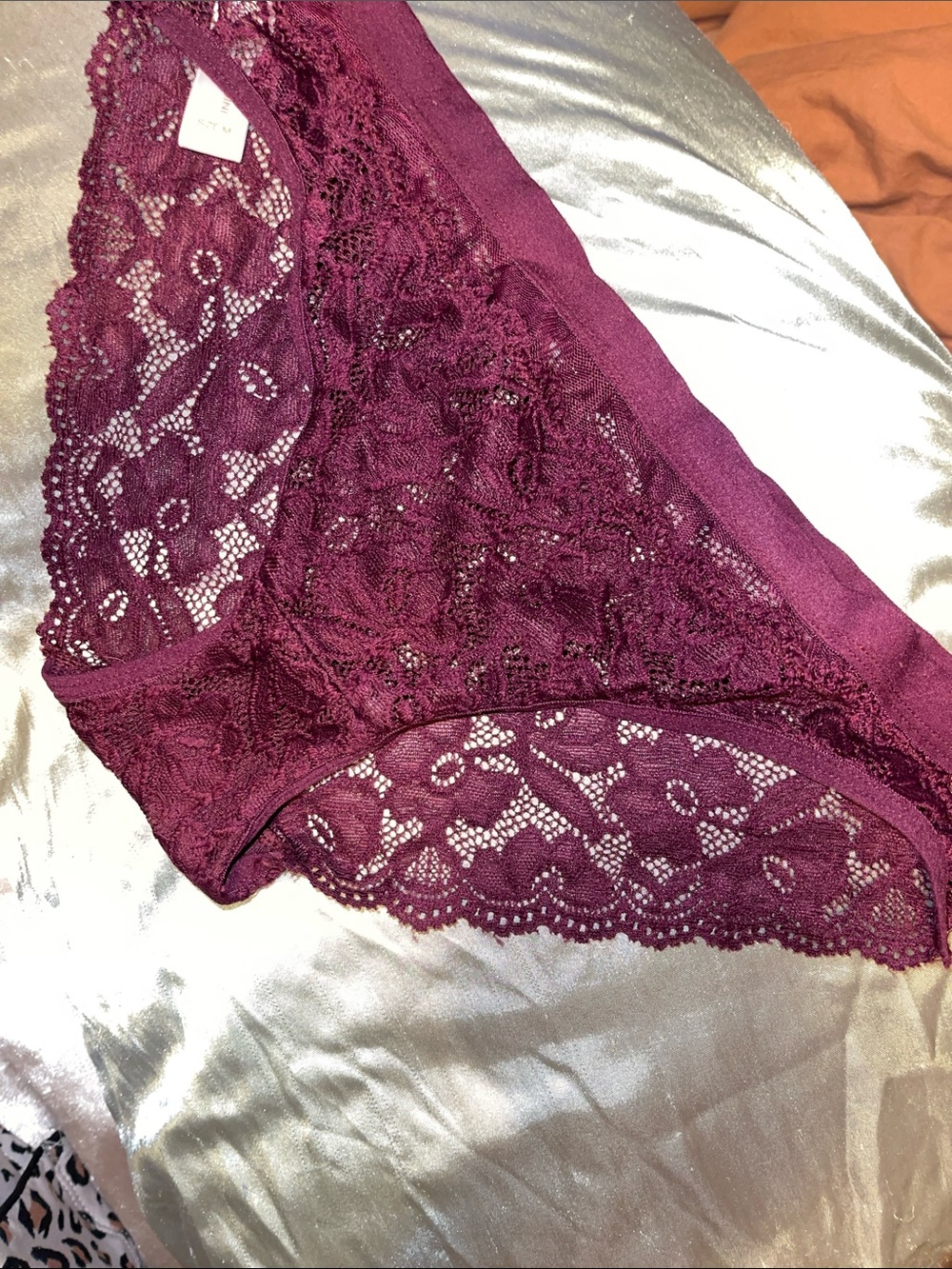 Women's Lace Panty - Wine / Burgundy